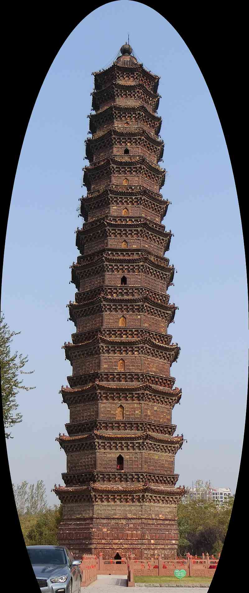 開封：鉄塔・接引殿・西方極楽世界図